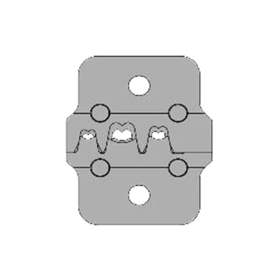 Matrijs voor krimpmachines, klauwkabelschoen, (0,5-6,0 mm2)