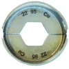 Matrijsset MS22, zeskantpersing, kabelschoen,doorsnede:95mm², DIN46235