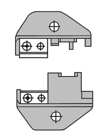 Matrijsset: Modulaire stekers RJ45 & 8P/8K Keyed&non-Keyed