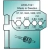 Inzetmatrijs MTF voor Lichtwellenleiter/Fibre optic 3,25-5,41