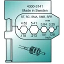 Inzetmatrijs MTF voor Lichtwellenleiter/Fibre optic 3,25-5,41