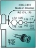 Inzetmatrijs MTF voor Coax Connector RG174/179/Coaxial 0,7mm