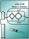 Inzetmatrijs MTF voor kontaktpennen (harting) 6 mm² & 10 mm²