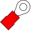 Geïsol. ringkabelschoen M6, 0,5-1,5mm2, Blister, PVC