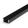 Profiel 12 opbouw 2 m1 zwart geschikt voor COB ledstrips van max 12mm