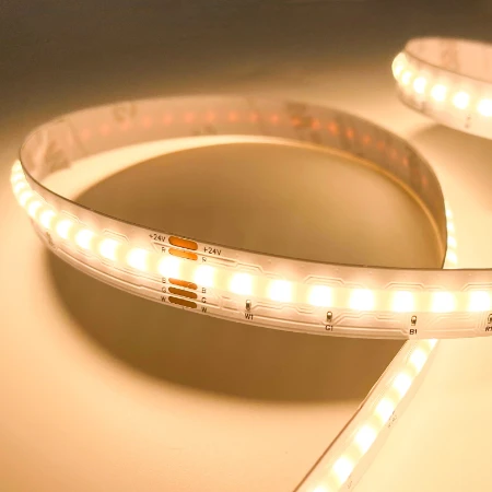 COB LEDstrip RGBW (2700K), IP20, 24V,18.4W/m1, PCB 12mm, 5 meter