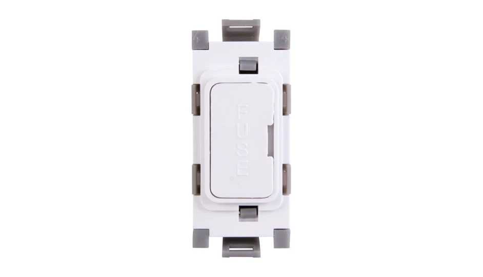 Grid Fuse Outlet White | DETA Electrical