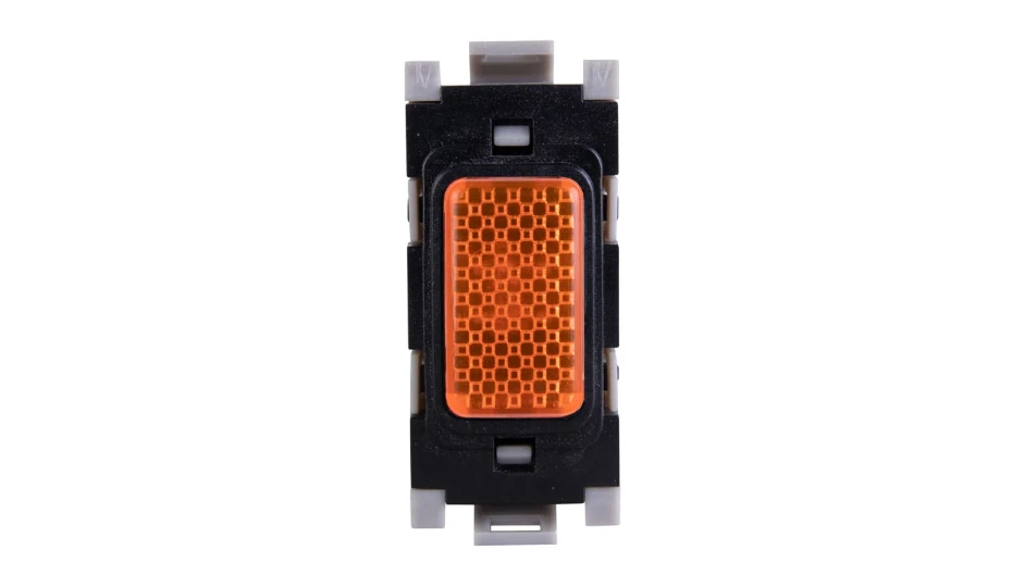 Grid Neon 240V Amber Black Insert | DETA Electrical