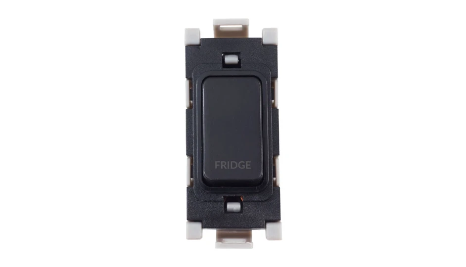 Grid Switch 20A DP Fridge Black | DETA Electrical