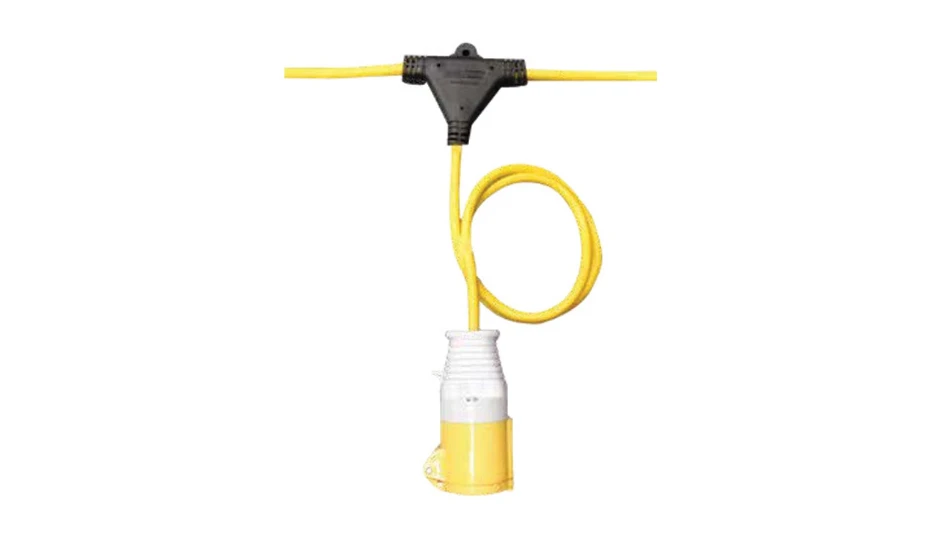 100M Power Festoon IP44 20x Single Fixed Drops 110V Yellow | DETA ...