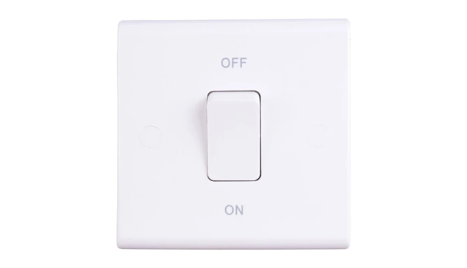 Slimline 50A DP Switch White | DETA Electrical