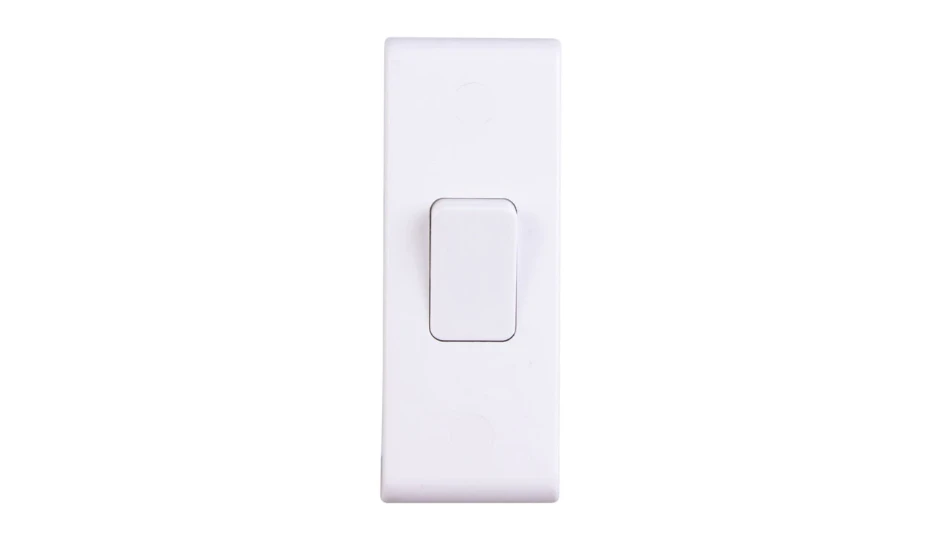 Slimline 1 Gang 2 Way 10AX Architrave Switch | DETA Electrical