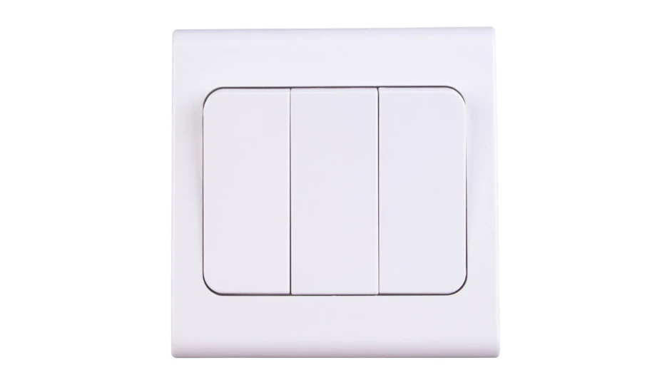 Slimline 3 Gang 2 Way 10AX Wide Rocker Plate Switch | DETA Electrical