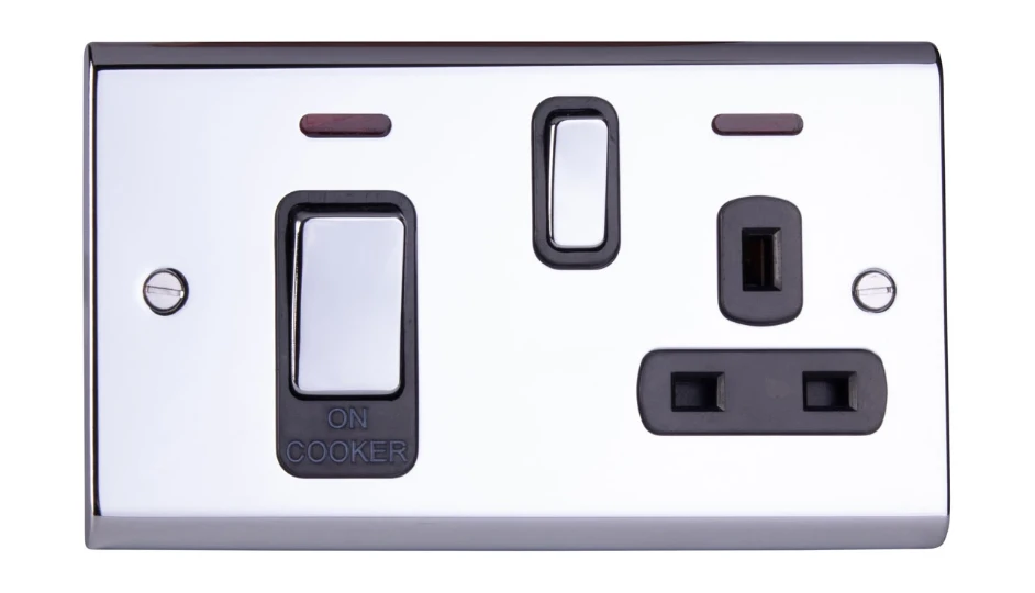 Slimline Décor Cooker Control Unit with Neon Chrome Black Insert | DETA ...