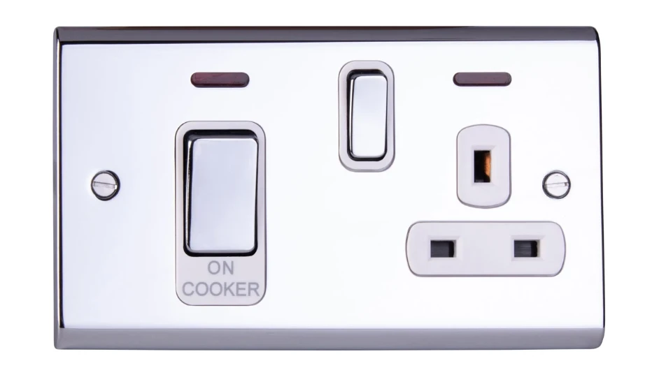 Slimline Décor Cooker Control Unit with Neon Chrome White Insert | DETA ...