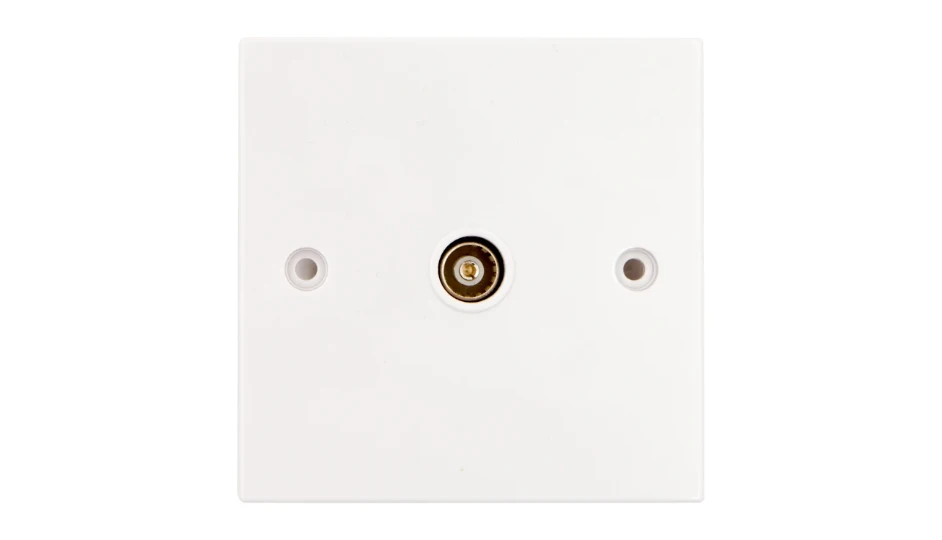 Square Single Coaxial Isolated Outlet | DETA Electrical
