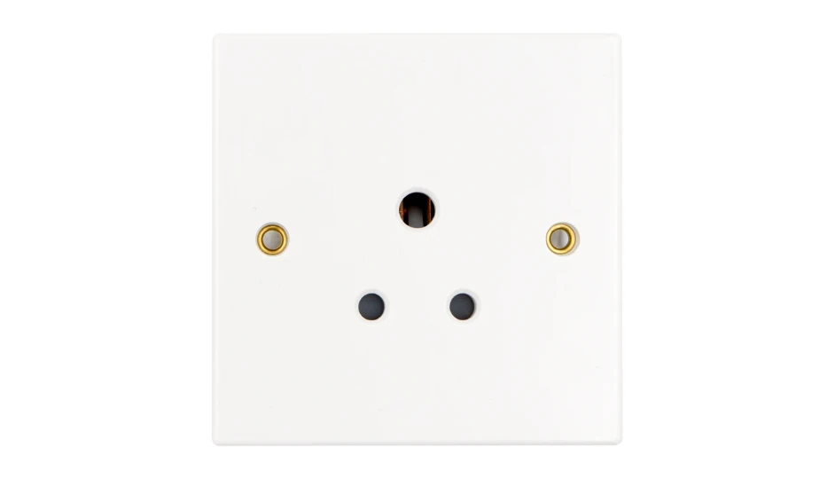 Square 5A Unswitched Socket Round Pin | DETA Electrical
