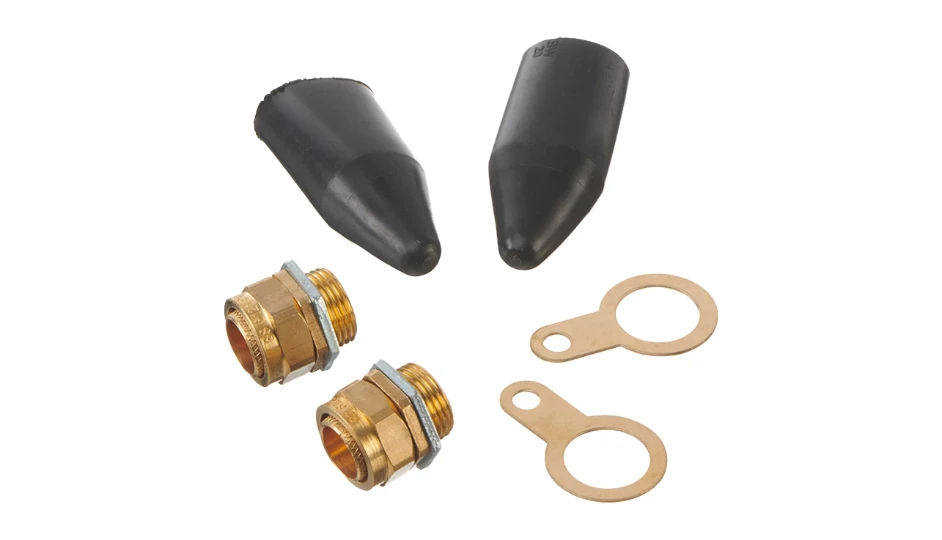 Tower Brass Gland BW 20mmS PVC Scr (Pack of 2) | DETA Electrical
