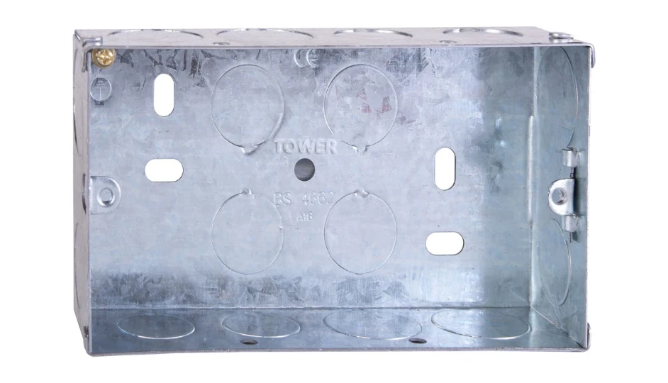 2g 35mm Flush Metal Back Box | DETA Electrical