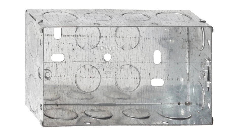 2g 47mm Flush Metal Back Box | DETA Electrical