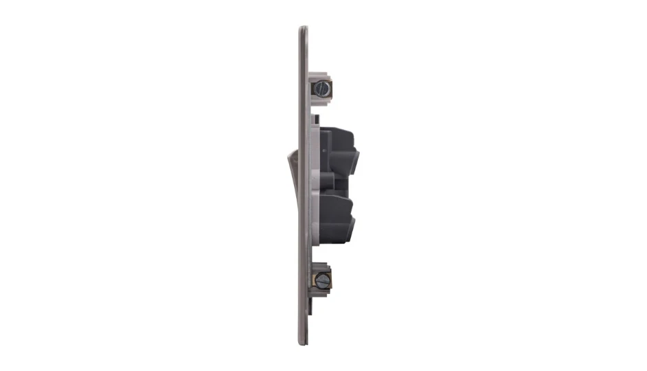 Pro Décor 50A DP Switch Tall Stainless Steel White Insert | DETA Electrical