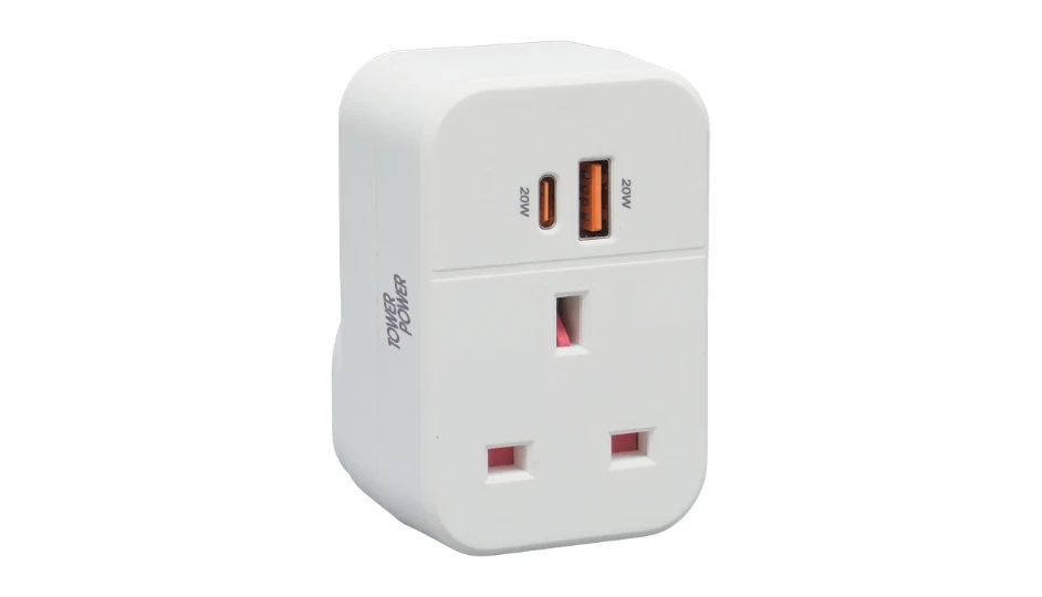 20W Socket Adaptor & 20W Dual A+C Charger with PD & QC