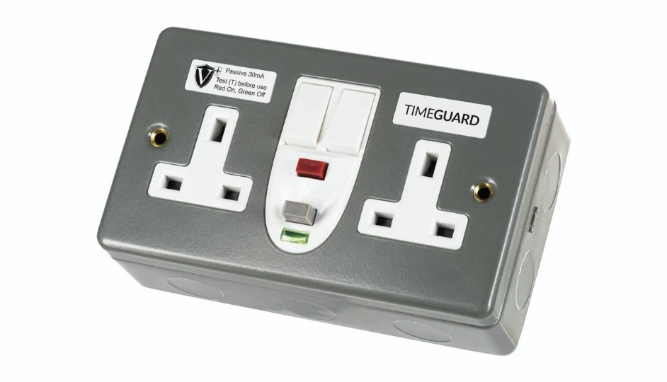 Valiance+® RCD Protected Double Gang Metal Switched Socket – Passive ...