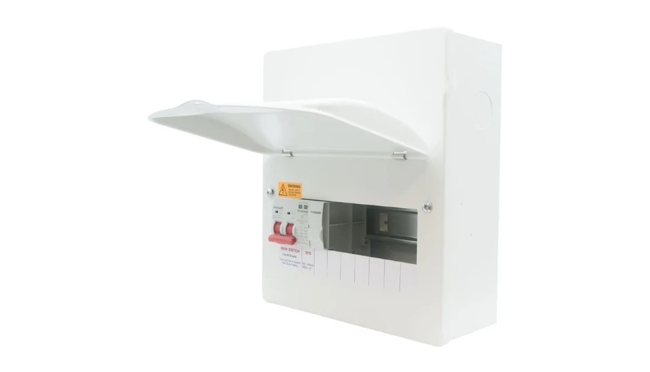 10 Module, 7 Free Ways Consumer Unit with 100A Mains Switch, and Type 2 ...