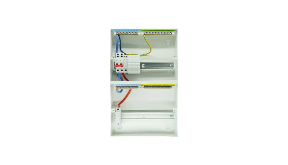 28 Module, 24 Free Ways Dual Row Consumer Unit with 100A Mains Switch ...
