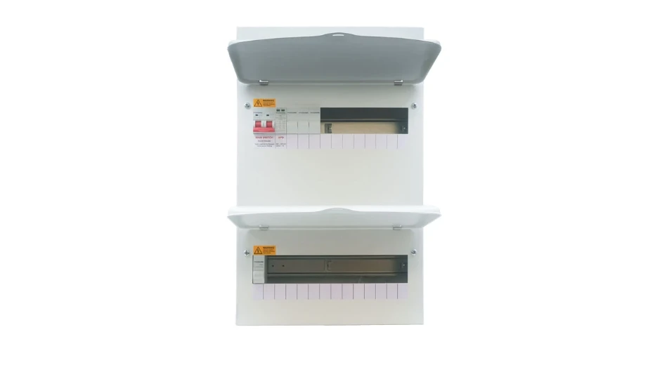 28 Module, 24 Free Ways Dual Row Consumer Unit with 100A Mains Switch ...