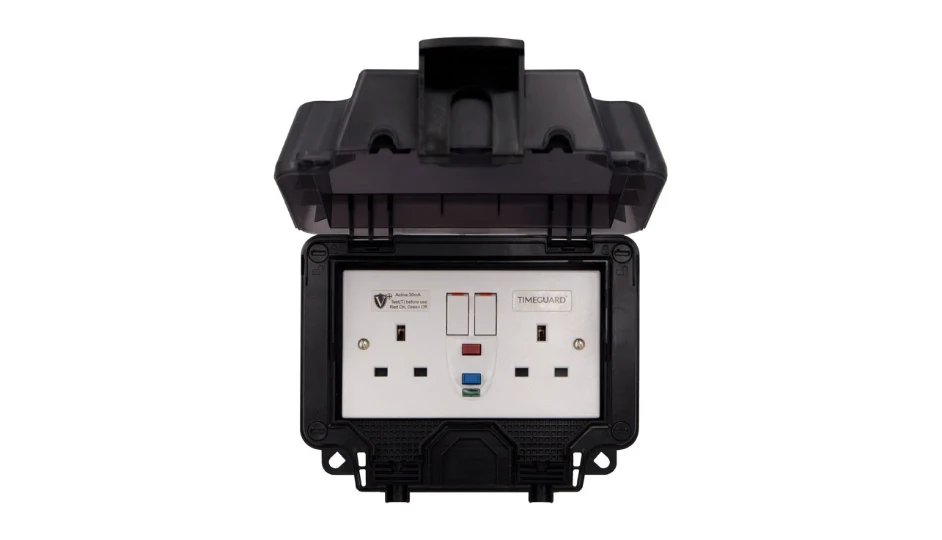 WeatherPro IP66 2 Gang 13A Switched Socket DP with Active RCD | DETA ...