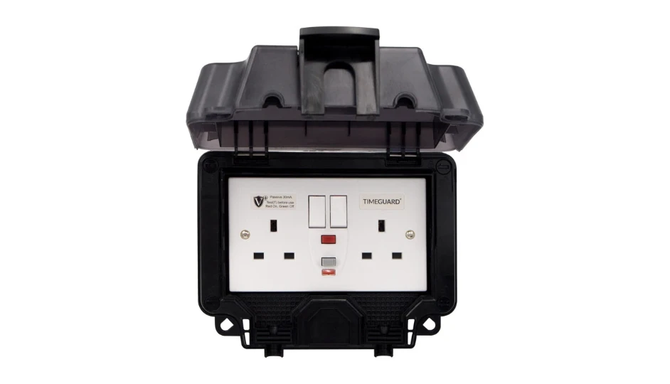 WeatherPro IP66 2 Gang 13A Switched Socket DP with Passive RCD | DETA ...