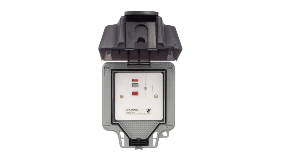 Weathersafe IP66 13A Unswitched Spur with Passive RCD | DETA Electrical