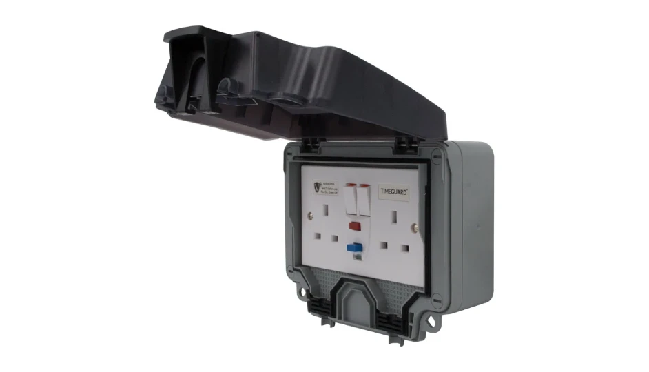 Weathersafe IP66 2 Gang 13A Switched Socket DP with Active RCD | DETA ...