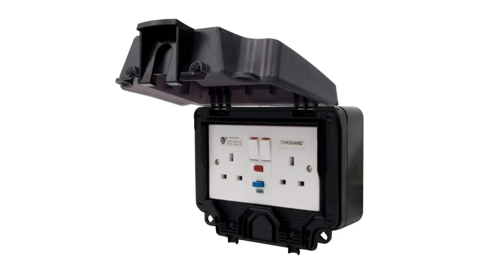 WeatherPro IP66 2 Gang 13A Switched Socket DP with Active RCD | DETA ...