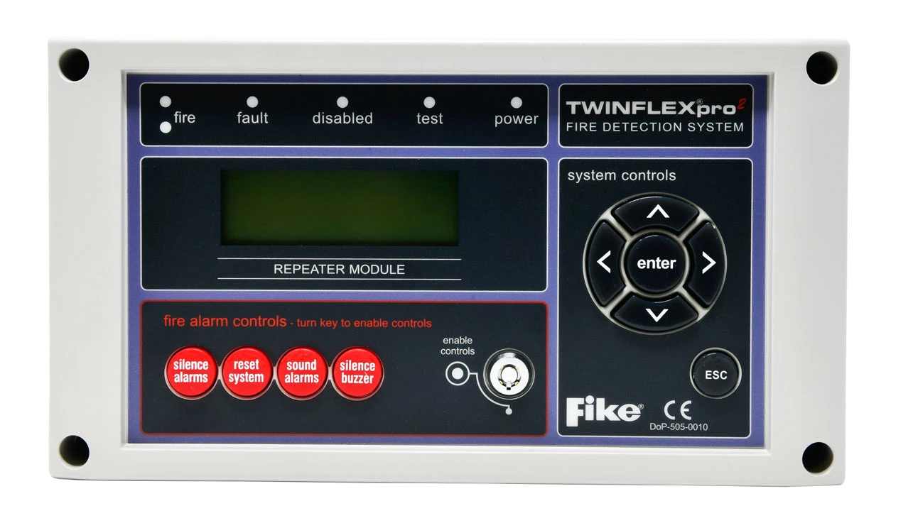 Central Incendie FIKE TWINFLEX PRO 4 Zones - Version V2.00 - Système D'alarme Neuf, Origine Royaume-Uni