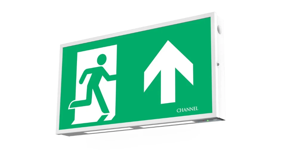 2.1W Dale IP40 Maintained White Emergency Exit Sign Self Test with ...