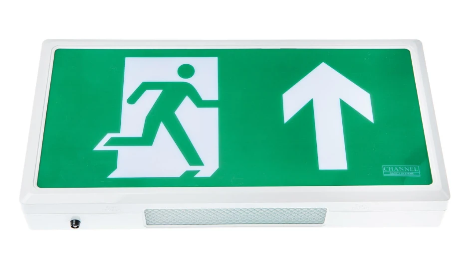 2.1W Alpine IP20 Emergency Exit Sign with Arrow Up Legend LiFePo4
