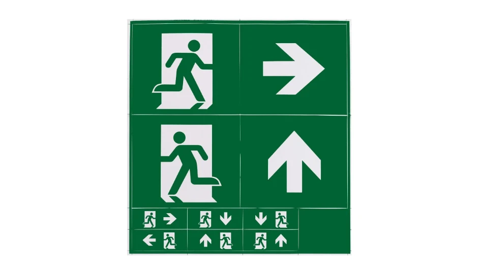 Meteor LED Pictogram Pack - AD/AL/AR | DETA Electrical
