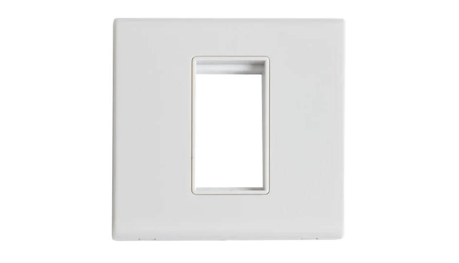 Slimline Screwless One Module Data Plate White | DETA Electrical