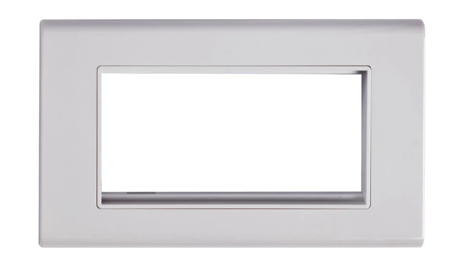 Slimline Screwless Four Module Data Plate White | DETA Electrical