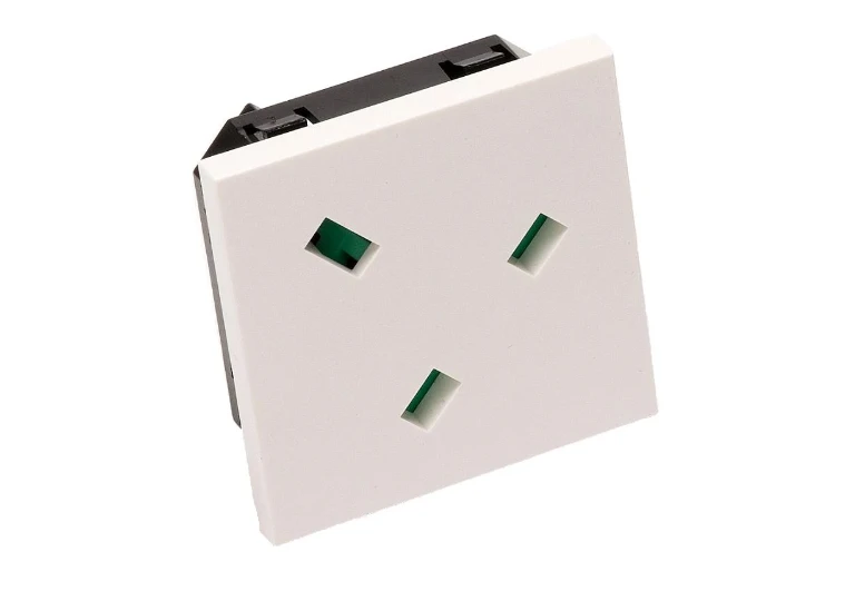 13A Socket Module 45 Degrees White | DETA Electrical