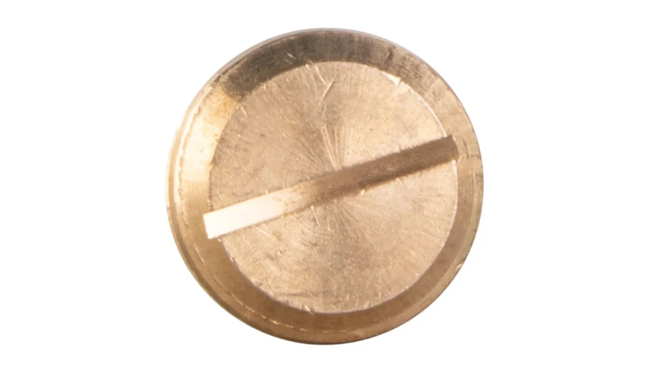 Brass Slotted Plug 32mm | DETA Electrical