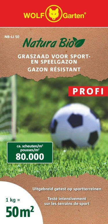 WOLF-Garten Natura Bio Graszaad Sport- & speelgazon 50m²