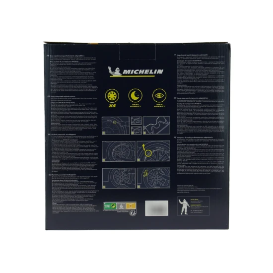 Michelin Wieldoppen 14 inch - zilver/zwart - 4 st
