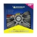 Michelin Wieldoppen 14 inch - zilver/zwart - 4 st