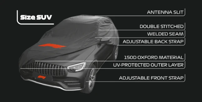 Formula 1  CC400 Autohoes - voor SUV's