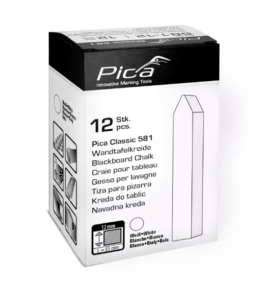 Pica Bordkrijt 581 wit (12 stuks)