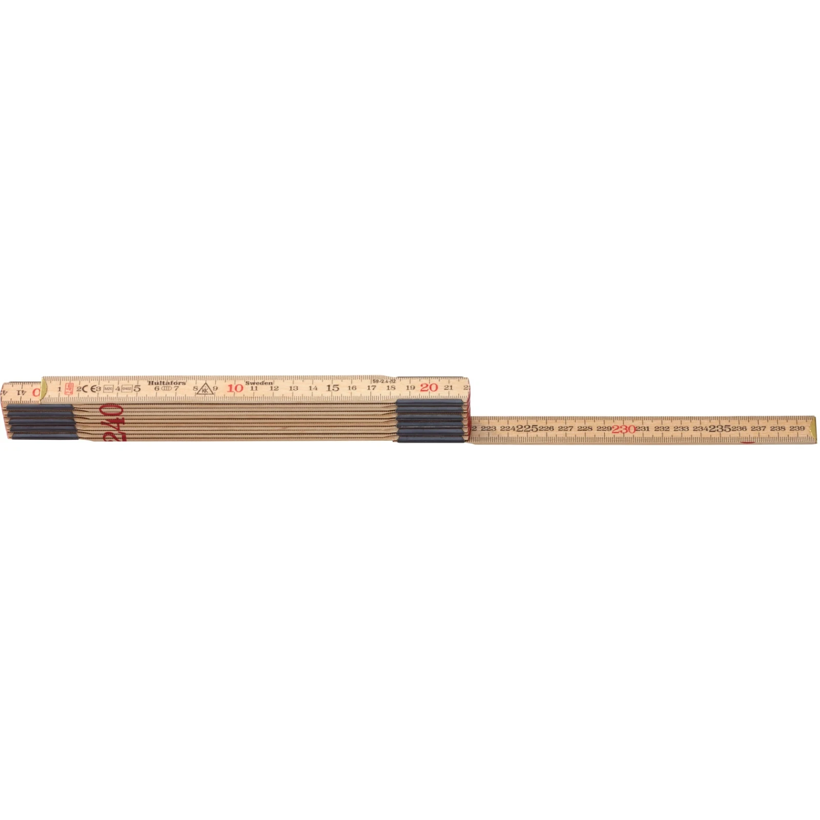 Hultafors Duimstok 59 2.4m - 12-delig