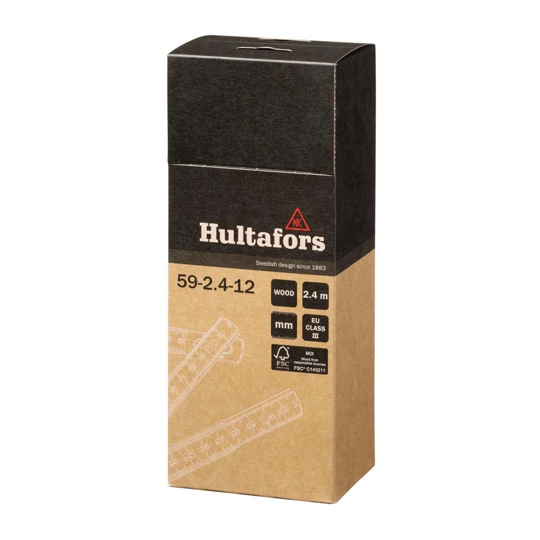 Hultafors Duimstok 59 2.4m - 12-delig